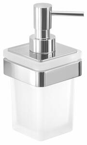 GEDY A88113 Samoa dávkovač mýdla 170 ml, mléčné sklo/chrom