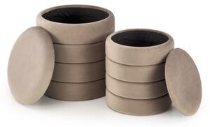 SADA 2x Taburet PAX pr. 33/40 cm taupe