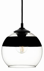 Závěsná lampa Monochrome Flash čirá/černá Ø 20cm