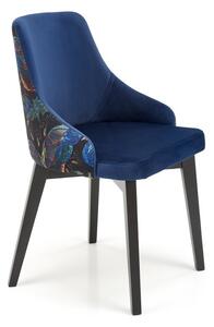 Jídelní židle ENDO (Černá / Tmavě modrá)