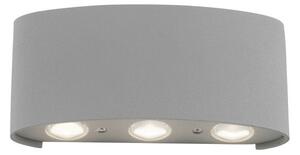 PN 9488-21 CARLO LED nástěnné svítidlo ve stříbrné barvě, polokoule, s teplou bílou barvou světla 3000K - PAUL NEUHAUS