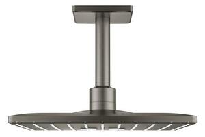 Hlavová sprcha GROHE Rainshower SmartActive Cube strop včetně sprchového ramena kartáčovaný Hard Graphite 26481AL0