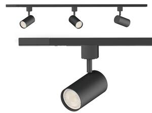 Philips - Bodové svítidlo v lištovém systému EASYLINK 3xGU10/7W/230V 1m černá