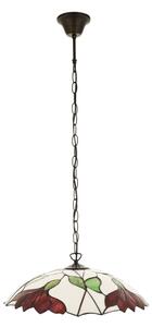Endon 112246 - Lustr na řetězu Tiffany BOTANICA 1xE27/60W/230V pr. 45 cm
