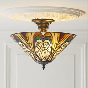 Endon 111905 - Přisazený lustr Tiffany HECTOR 3xE27/10W/230V pr. 40 cm
