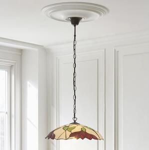 Endon 112246 - Lustr na řetězu Tiffany BOTANICA 1xE27/60W/230V pr. 45 cm