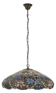 Endon 112193 - Lustr na řetězu Tiffany SULLIVAN 3xE27/60W/230V pr. 57 cm