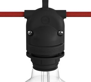 Creative cables Eiva-2 IP65, objímka E27 se 2 vstupy Barva komponentu: Černá