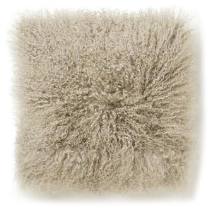 Skinnwille Home Collection Kožešinový polštář Taupe, tibetská kožešina, 40x40 cm