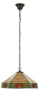Endon 111989 - Lustr na řetězu Tiffany NEVADA 3xE27/10W/230V pr. 40 cm