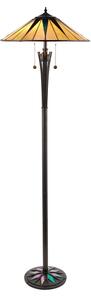 Endon 64041 - Stojací lampa Tiffany DARK STAR 2xE27/60W/230V pr. 49 cm