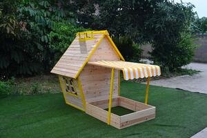 Marimex | Dětský dřevěný domeček s pískovištěm Flinky | 11640353