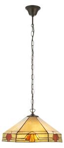 Endon 111989 - Lustr na řetězu Tiffany NEVADA 3xE27/10W/230V pr. 40 cm