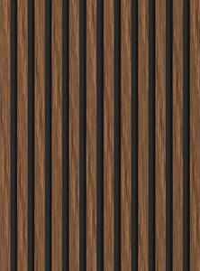 Mexen Lam-B, akustické stěnové lamely 275 × 30 cm, HDF deska 4 mm, technická dýha, mahagon rubínový, S100-275307-3015-013