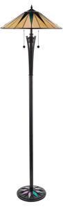 Endon 64041 - Stojací lampa Tiffany DARK STAR 2xE27/60W/230V pr. 49 cm