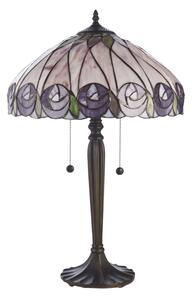Endon 112184 - Stolní lampa Tiffany HUTCHINSON 2xE27/10W/230V pr. 40 cm