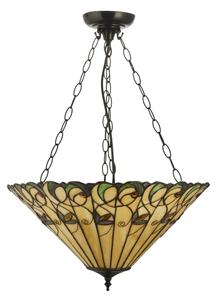 Endon 111881 - Lustr na řetězu Tiffany JAMELIA 3xE27/10W/230V pr. 50 cm