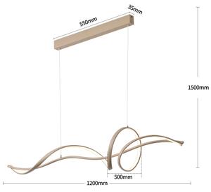 Brilagi - LED Stmív. lustr na lanku SIGNATURE LED/55W/230V 120x23 cm béžová + DO