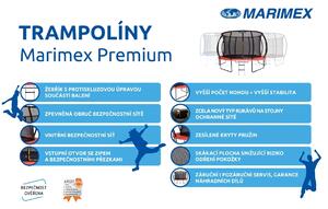 Marimex | Trampolína Marimex Premium 244 cm + vnitřní ochranná síť + schůdky ZDARMA | 19000103