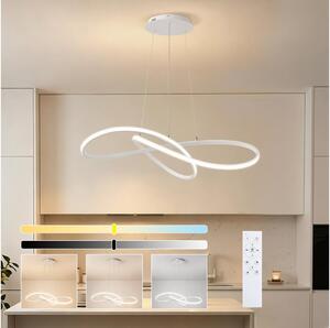Brilagi - LED Stmívat. lustr na lanku INFINITY LED/80W/230V 80x80 cm bílá + DO