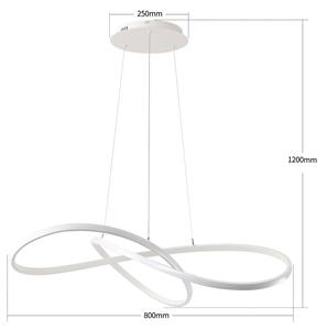 Brilagi - LED Stmívat. lustr na lanku INFINITY LED/80W/230V 80x80 cm bílá + DO