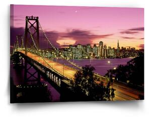 Sablio Obraz Rozsvícený most - 90x60 cm