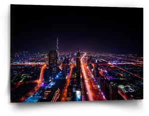 Sablio Obraz Rozsvícené město - 120x80 cm