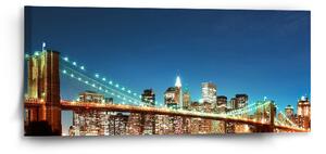 Sablio Obraz Rozsvícený most 2 - 110x50 cm