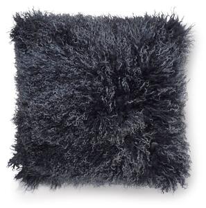 Skinnwille Home Collection Polštář tibetská kožešina Shansi, modrá Blue Lighttop, 40x40 cm