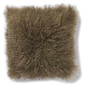 Skinnwille Home Collection Kožešinový polštář Brown, tibetská kožešina, 40x40 cm