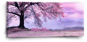 Sablio Obraz Růžový strom - 110x50 cm