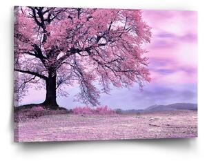 Sablio Obraz Růžový strom - 90x60 cm