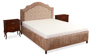 IBA Luxusní manželská postel Noah Typ: Hnědá, Šířka postele: 90 cm, Design čela: Čalouněné