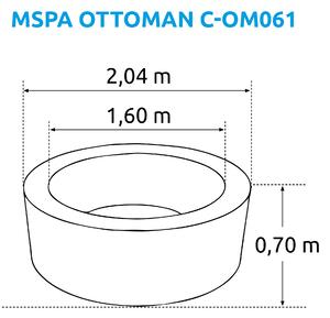 Mspa | Vířivý bazén MSPA Ottoman C-OM061 + Solární sprcha UNO 40 | 19900159