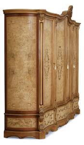 IBA Luxusní šatní skříně LADA (2- nebo 4-dveřová) Typ: Bílá se zlatou patinou, Počet dveří: 2 dveřová