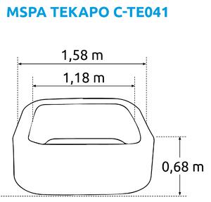 Mspa | Vířivý bazén MSPA Tekapo C-TE041 + výhodná sada příslušenství | 19900150