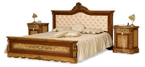 IBA Luxusní manželská postel LADA Typ: Třešeň, Pro šířku: 160 cm, Design čela: Čalouněné