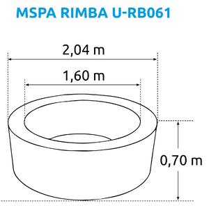 Mspa | Vířivý bazén MSPA Rimba U-RB061 + Solární sprcha UNO 40 | 19900162
