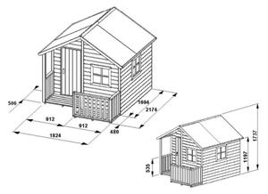 Marimex | Dětský dřevěný domeček Chalupa | 11640425