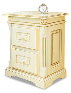 IBA Luxusní noční stolek Mery Odstín dřeva: Bílá