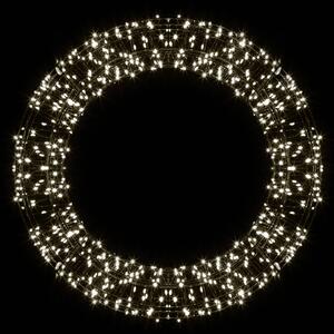 LED vánoční věnec, černá, 600 LED, Ø 40cm