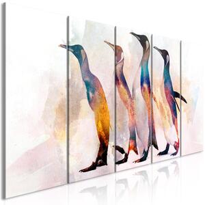 Obraz - Putování tučňáka 100x40