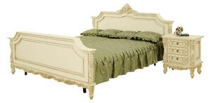 IBA Zámecká postel Royal (90,160, 180 cm) Typ: Ořech, Šířka postele: 90 cm, Design čela: Bez čalounění