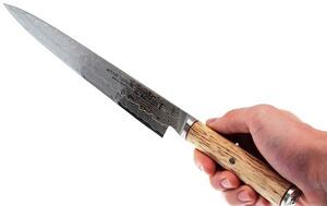 Japonský nůž Sujihiki - 240 mm Miyabi 5000MCD Zwilling (mikrocarbidová prášková ocel MC63, 100 vrstev,rukojeť březové dřevo Masur)