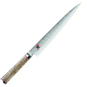 Japonský nůž Sujihiki - 240 mm Miyabi 5000MCD Zwilling (mikrocarbidová prášková ocel MC63, 100 vrstev,rukojeť březové dřevo Masur)