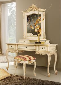 IBA Luxusní taburet Royal Odstín dřeva: Bílá