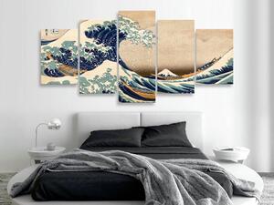 Obraz - Velká vlna u Kanagawy I 100x50