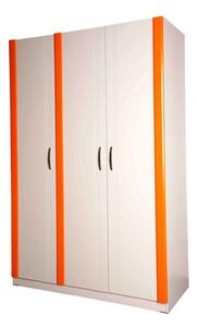 IBA Nábytek Šatní skříň do dětského pokoje Diana 3 (3 barevné provedení) Barevný odstín: Oranžová
