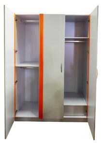 IBA Nábytek Šatní skříň do dětského pokoje Diana 3 (3 barevné provedení) Barevný odstín: Oranžová