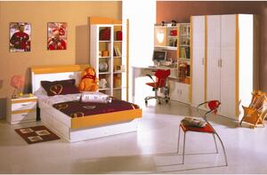 IBA Nábytek Šatní skříň do dětského pokoje Diana 2 (3 barevné provedení) Barevný odstín: Oranžová